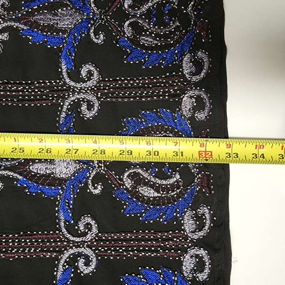 Francesca's beads embroidery sleeveless dress party Size M New - Picture 8 of 8